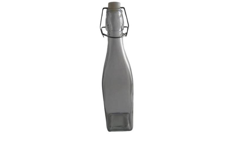 Omega Einmachglas Omega Drahtbügelflasche 500 ml 6,5x6,5x27,5 cm, Metall von Omega