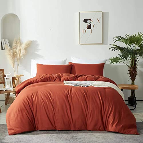 Omela Bettwäsche 135x200 Terrakotta 2 Teilig Microfaser Unifarben Bettbezug Weich und Bequem Bettwäsche Set Reißverschluss - 135 x 200 + 80 x 80 cm Omela Bettwäsche 135x200 Terrakotta 2 Teilig Microfaser Unifarben Bettbezug Weich und Bequem Bettwäsche Set Reißverschluss - 135 x 200 + 80 x 80 cm von Omela