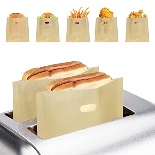 15 Stück Non Stick Wiederverwendbare Toastabags Waschbar Toaster Beutel Toast Taschen 16.5 x 16cm Toaster Tüten Hitzebeständig bis 260 °C für Sandwich Chicken Nuggets Pizzastücke Panini von Omenlucker