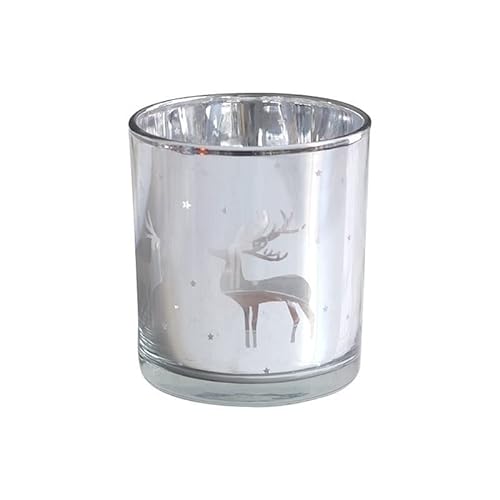 2er Set Teelichtglas Ted (H 8 cm) In GrüN Teelichthalter Kerzenhalter Glas Windlicht Deko Kerzen Tischdeko Wohnzimmer von Omenlucker