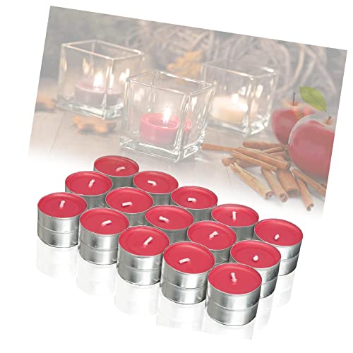 30er Set Duftteelichter Duft Kerzen Bratapfel Teelicht In Aluminium HüLle Je 3,8 X 1,5cm 4 Std Brenndauer Teelichter von Omenlucker