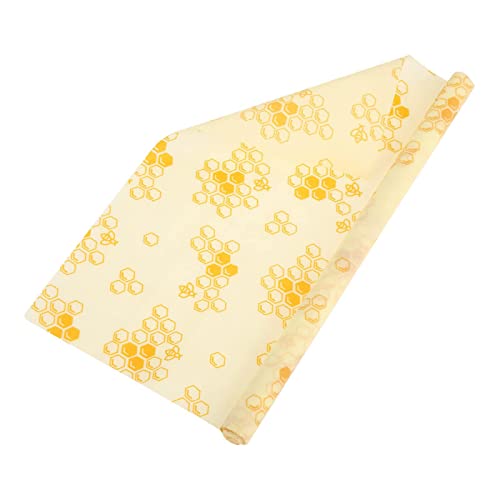 Bio Bienenwachstücher Rolle 33x100CM Wachspapier für Lebensmittel aus Bienenwachs und Baumwolle Käsepapier Wiederverwendbar für Käse Brot Obst Bienenwachstuch Natürlich & Schneidbar Gemüse von Omenlucker
