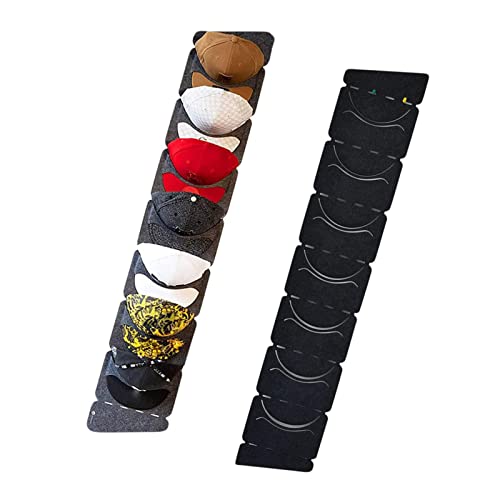 Cap Halter Tür Hut Racks 7 Ringe Huthalter Baseball Kappenhalter Organizer Baseball Cap Halter Hutablage Kappen Halter für Hut, Schals, Krawatten Schwarz, 1pc von Omenlucker