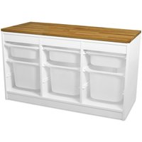 Ikea Trofast Holzplatte Aus Eichenholz - Deckplatte Massivholz Für Regal 99 X 43, 7 cm von Omformo