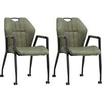 OMG Design Armlehnstuhl "Point" (Set) 2 Stk.Esszimmerstuhl mit Rollen, Bürostuhl von Omg Design