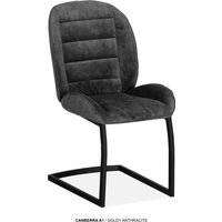 OMG Design Esszimmerstuhl "Canberra" (Set) 2 Stk. Stoff Esszimmerstuhl, pflegeleichter Samtvelour Bezug von Omg Design