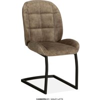 OMG Design Esszimmerstuhl "Canberra" (Set) 2 Stk. Stoff Esszimmerstuhl, pflegeleichter Samtvelour Bezug von Omg Design