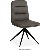 OMG Design Esszimmerstuhl "Giza" (Set) 2 Stk. Stoff Drehstuhl mit auto-return, pflegeleichter Bezug von Omg Design