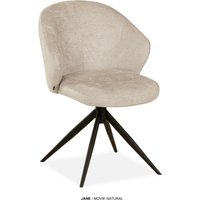OMG Design Esszimmerstuhl "Jane" (Set) 2 Stk. Stoff Drehstuhl mit auto-return, Schalenstuhl von Omg Design
