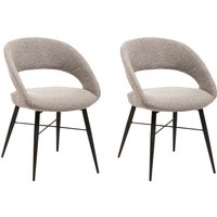 OMG Design Esszimmerstuhl "Marley", (Set), 2 St., Stoff, mit modernem Cut-Out, Bouclé Bezug von Omg Design