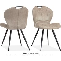 OMG Design Esszimmerstuhl "Miracle" (Set) 2 Stk. Stoff Esszimmerstuhl, pflegeleichter Bezug von Omg Design