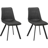 OMG Design Esszimmerstuhl "Pluto", (Set), 2 St., Stoff, pflegeleichte Microfaser, Lederoptik von Omg Design