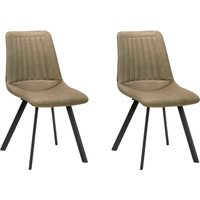 OMG Design Esszimmerstuhl "Pluto", (Set), 2 St., Stoff, pflegeleichte Microfaser, Lederoptik von Omg Design