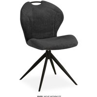 OMG Design Esszimmerstuhl "River" (Set) 2 Stk. Stoff Drehstuhl mit auto-return, mit Handgriff von Omg Design