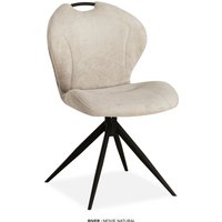 OMG Design Esszimmerstuhl "River" (Set) 2 Stk. Stoff Drehstuhl mit auto-return, mit Handgriff von Omg Design