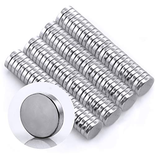 Omicube- N35 Runde Neodym Mini Magnete Extra Stark (100 Stück) | 5x1mm Starke Kleine | Geeignet für Magnettafeln, Kühlschränke, Whiteboards und vieles mehr von Omicube
