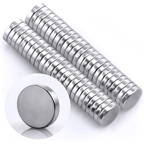 Omicube- Runde N35 Neodym Mini-Magnete Extra Stark (50 Stück) | 5x1mm Starke Kleine Magnete | Geeignet für Magnettafeln, Kühlschränke, Whiteboards und vieles mehr von Omicube