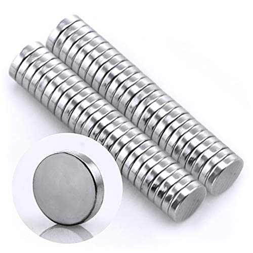 Omicube- Runde N35 Neodym Mini-Magnete Extra Stark (50 Stück) | 5x1mm Starke Kleine Magnete | Geeignet für Magnettafeln, Kühlschränke, Whiteboards und vieles mehr von Omicube