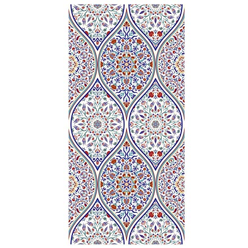 Ommda Fensterfolie Orientalisch Sonnenschutz Hitzeschutz Lichtdurchlässig 3D Lichtblick Fensterfolie Selbstklebend Statisch Klebefolie Ohne Kleber,CM1023-1,45x58cm von Ommda