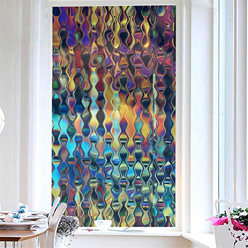 Ommda Fensterfolie Sonnenschutz Hitzeschutz Transparent 3D Geometriemuster Lichtblick Fensterfolie Selbstklebend Statisch Klebefolie Ohne Kleber,CM1021-17,58x90cm Ommda Fensterfolie Sonnenschutz Hitzeschutz Transparent 3D Geometriemuster Lichtblick Fensterfolie Selbstklebend Statisch Klebefolie Ohne Kleber,CM1021-17,58x90cm von Ommda