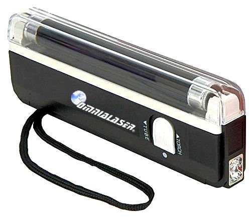 OmniaLaser OL-UVMONEY-V2 UV-Beleuchtung, Ultraviolett, mit LED-Taschenlampe von OmniaLaser