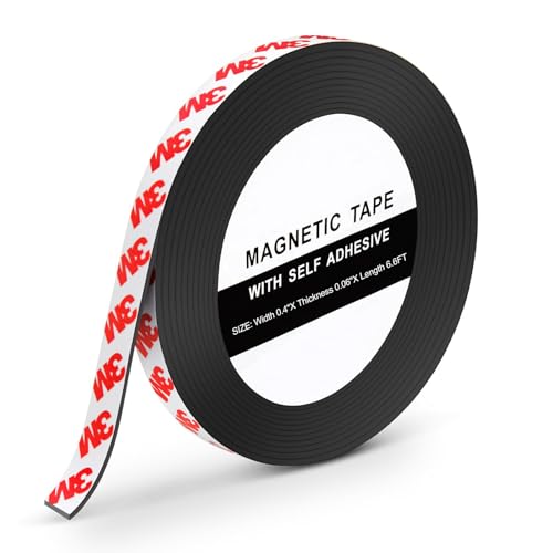 Omnikryp Typ A + B Magnetband Selbstklebend Stark, Magnetstreifen Selbstklebend mit Starkem 3M Kleber, Zuschneidbarer Magnetstreifen (2 m) von Omnikryp