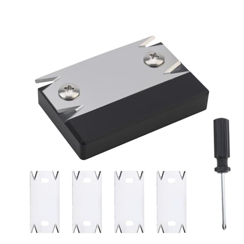 Omninmo Kantenanleimmaschine mit 4 Klingen, Schraubendreher, verbesserter Mini-Furnierkantenbandschneider & -schneider, Edelstahlklinge Hobelkanten-Banderwerkzeug für Holz, Furnier, PVC, ABS Omninmo Kantenanleimmaschine mit 4 Klingen, Schraubendreher, verbesserter Mini-Furnierkantenbandschneider & -schneider, Edelstahlklinge Hobelkanten-Banderwerkzeug für Holz, Furnier, PVC, ABS von Omninmo