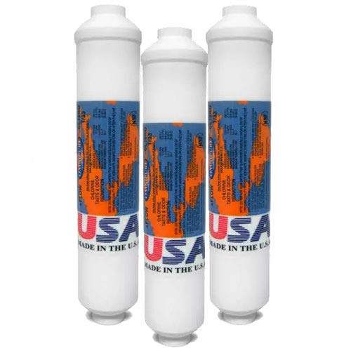 Omnipure Inline T-33 Chlor-Geschmacks- und Geruchsfilter CL10RO, 3er-Pack von Omnipure