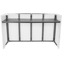 Omnitronic Large Mobile DJ Stand Mobiler DJ-Tisch Aluminium, Textil von Omnitronic