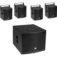 Omnitronic Molly-12A+Molly-6 Aktives PA-Lautsprecher-Set inkl. Subwoofer, Bluetooth von Omnitronic