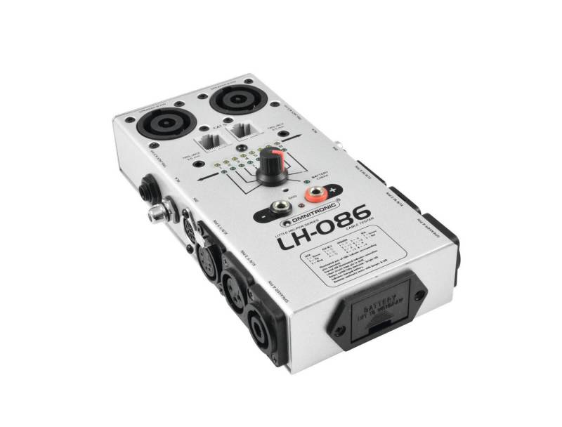 Omnitronic Montagewerkzeug OMNITRONIC LH-086 Kabeltester, B: 21,5 cm, L: 7 cm von Omnitronic