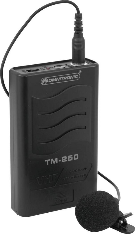 Omnitronic TM-250 Mikrofon-Sender Übertragungsart Funk Gesangs- & Sprachmikrofon von Omnitronic
