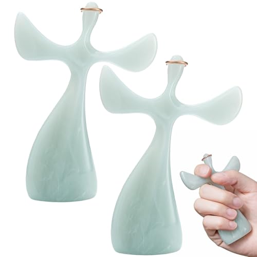 Gebetskreuz, komfortables Handheld-Design, treues christliches Geschenk, Marmorharz (2 Stück) von Omoojee