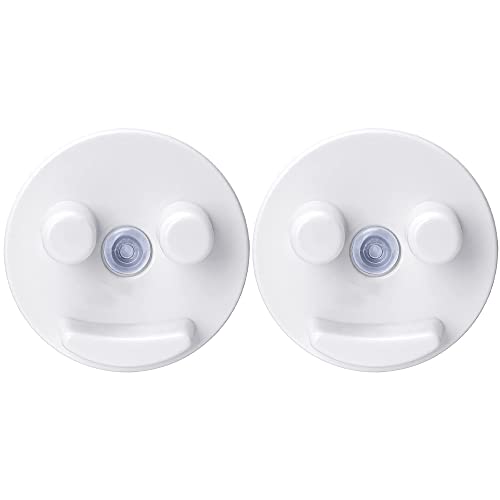 Omoojee Schwammhalter für Küchenspüle und Badezimmer, Schwammhalter mit Saugnapf, Schwämme Nicht inbegriffen (White+White) von Omoojee