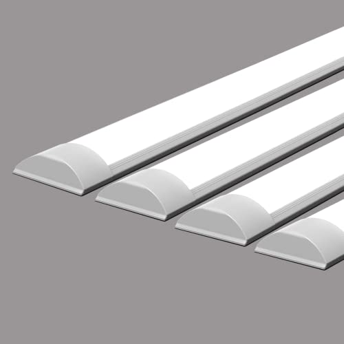 Omprar 4 Pack LED Deckenleuchte 120CM,40W 4000LM Feuchtraumleuchte LED Röhre,Leuchtstofflamp Badezimmer Lampe für Garage Lager Werkstatt Bad Feuchtraum Büro Keller Shop Deckenlampe,Warmweiß 3200K Omprar 4 Pack LED Deckenleuchte 120CM,40W 4000LM Feuchtraumleuchte LED Röhre,Leuchtstofflamp Badezimmer Lampe für Garage Lager Werkstatt Bad Feuchtraum Büro Keller Shop Deckenlampe,Warmweiß 3200K von Omprar