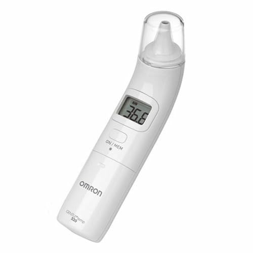 OMRON Gentle Temp 520 Ohrthermometer, digitales Fieberthermometer mit Infrarot-Messtechnik für die genaue und einfache Messung im Ohr in nur 1 Sekunde von Omron