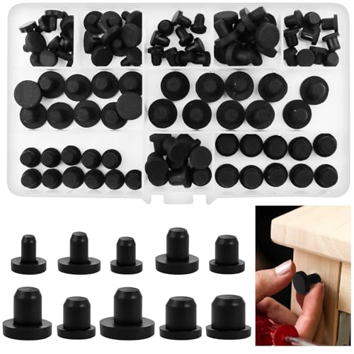 Samulee 100 Stück Gummistopfen Silikon, 10 Größen Verschlussstopfen, Gummipfropfen Schwarz 4-9.5mm, Lösung für Dichtungsprobleme, Silikonstopfen für Flaschen, Rohre, Möbel Samulee 100 Stück Gummistopfen Silikon, 10 Größen Verschlussstopfen, Gummipfropfen Schwarz 4-9.5mm, Lösung für Dichtungsprobleme, Silikonstopfen für Flaschen, Rohre, Möbel von Samulee