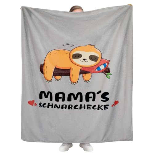 Omtofo Geschenk Für Mama, Kuscheldecke Mama Zum Geburtstag Valentinstag Ostern Muttertagsgeschenk Decke, Mama Decke Von Tochter Sohn, Mama (155 × 130cm) von Omtofo