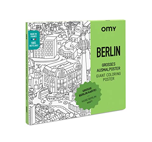O'my Giant Coloring Poster 70 x 100, Berlin von Omy