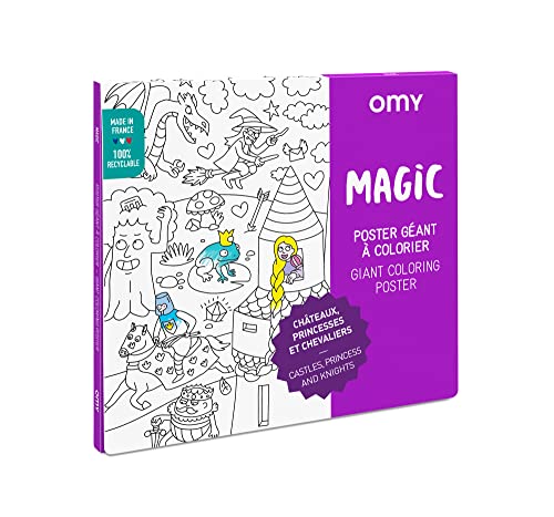 O'my Giant Coloring Poster 70 x 100, Magic von Omy