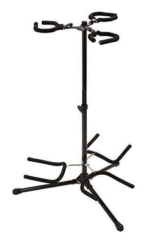 On Stage Stands Tri Flip-It Gitarrenständer mit Gummi schwarz von On-Stage