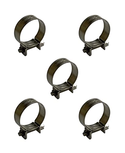 5 Stück Edelstahl Mini Kraftstoffleitung Schlauchschellen Jubilee Benzin Rohrschellen Silber (21–23 mm) von On1shelf