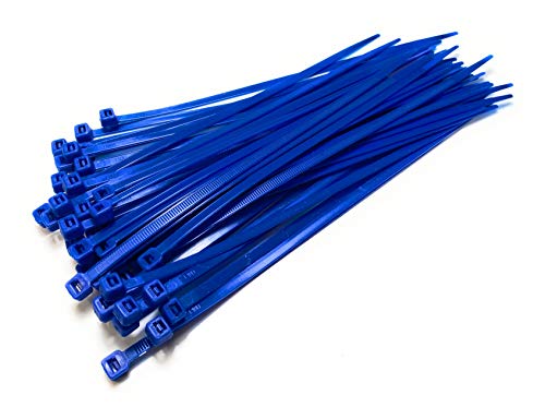Kabelbinder, 200 mm x 4,8 mm, hochwertige Nylonbinder, Kabelbinder, blau von On1shelf
