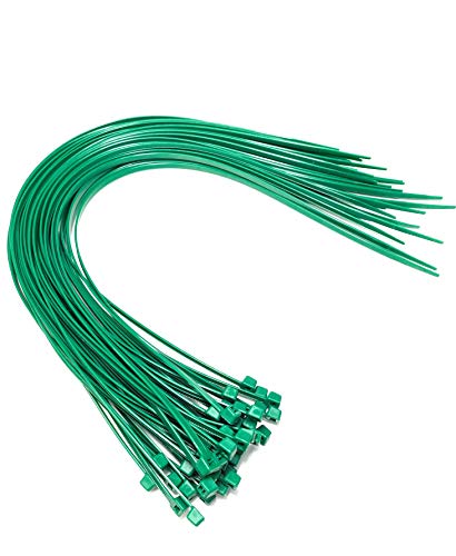 Kabelbinder – 450 mm x 4,8 mm – extra lange Kabelbinder – hochwertige Nylon-Kabelbinder (50 Stück, grün) von On1shelf