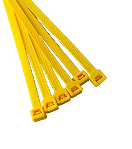 On1shelf® Kabelbinder, 750 mm x 9,0 mm, 76,2 cm, Premium-Kabelbinder, starker und langer Nylon-Kabelbinder (5, Gelb) von On1shelf