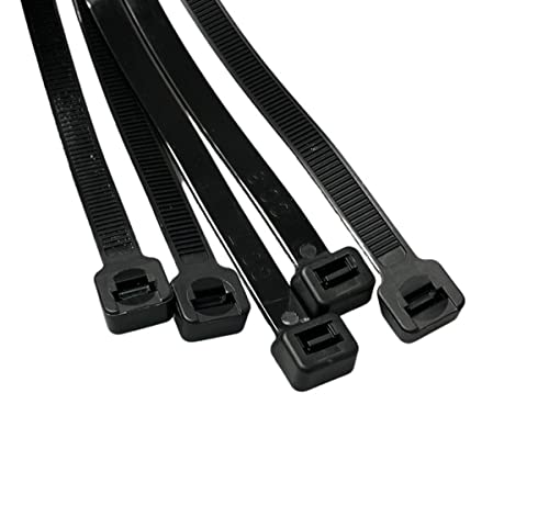 On1shelf® Kabelbinder, 750 mm x 9 mm, Premium-Kabelbinder, robust und lang, Nylon, 10 Stück, Schwarz von On1shelf