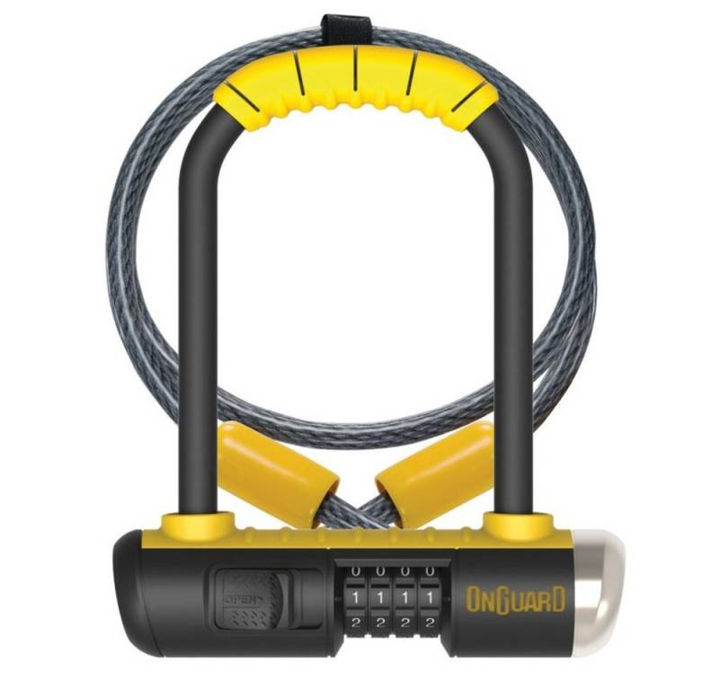 OnGuard Steckschloss Bügelschloss "Bulldog Mini DT", 90 x 140 mm, Ø 13 mm, mit Halter von OnGuard