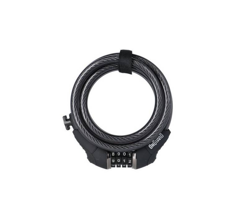 OnGuard Steckschloss Spiralkabelschloss Dobermann 8031X 185cm, Ø 12mm von OnGuard