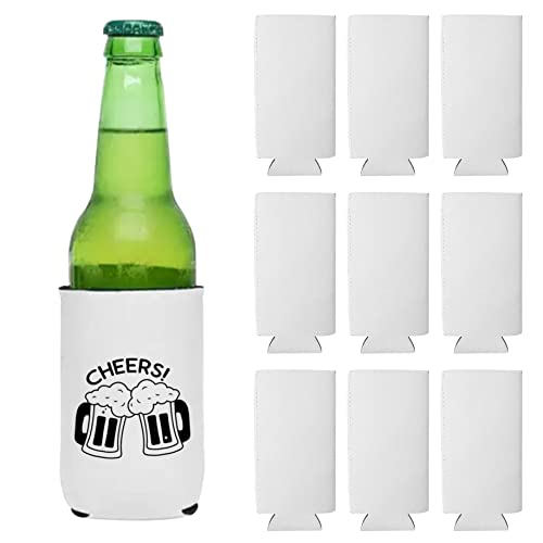 10pcs können kühler Sublimation Blanks Neopren -Bierärmel isoliert dose Halter für schlanke Getränke Bierdosen DIY -Projekte.. von OnIUeZky