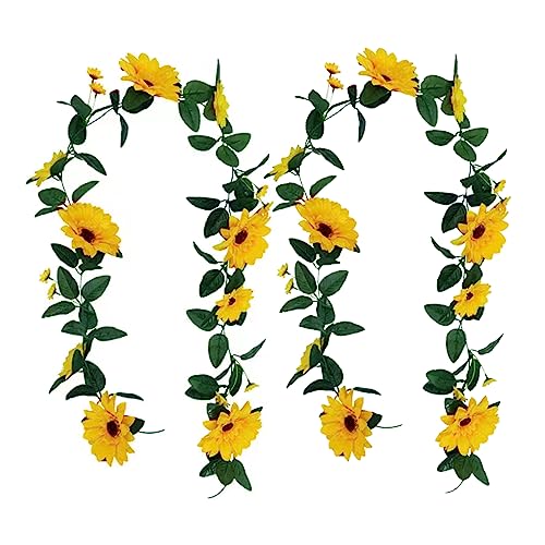 2pcs Sonnenblume Girlande Künstliche Sonnenblume Girlande Dekoration flexibel 2, 5m Saite mit Blättern... 2pcs Sonnenblume Girlande Künstliche Sonnenblume Girlande Dekoration flexibel 2, 5m Saite mit Blättern... von OnIUeZky
